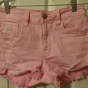 American Eagle pink shorts